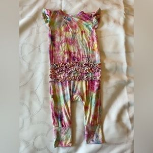 Joplin - Posh Peanut Ruffle butt romper 6-9
